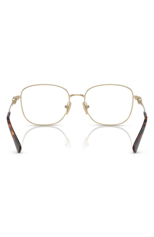 Vogue 54mm Square Optical Glasses In Pale Gold/tort