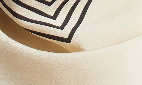 Totême Toteme Monogram Silk Scarf In Creme Monogram