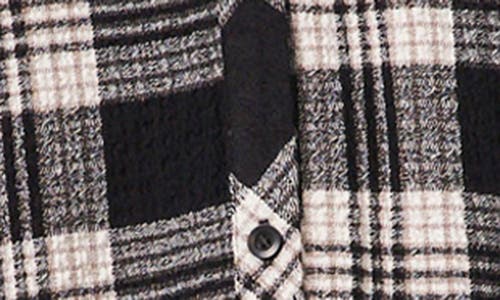 Shop 1.state Plaid Long Sleeve Button-up Shirt In Rich Black