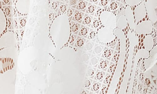 Melissa Odabash Josie Open Knit Cover-up Caftan In White
