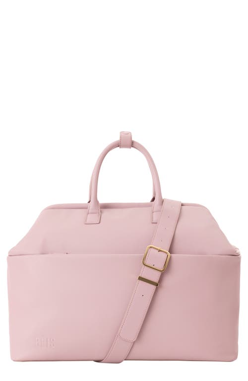 Shop Beis Béis The Wicked Faux Leather Weekend Bag In Pink