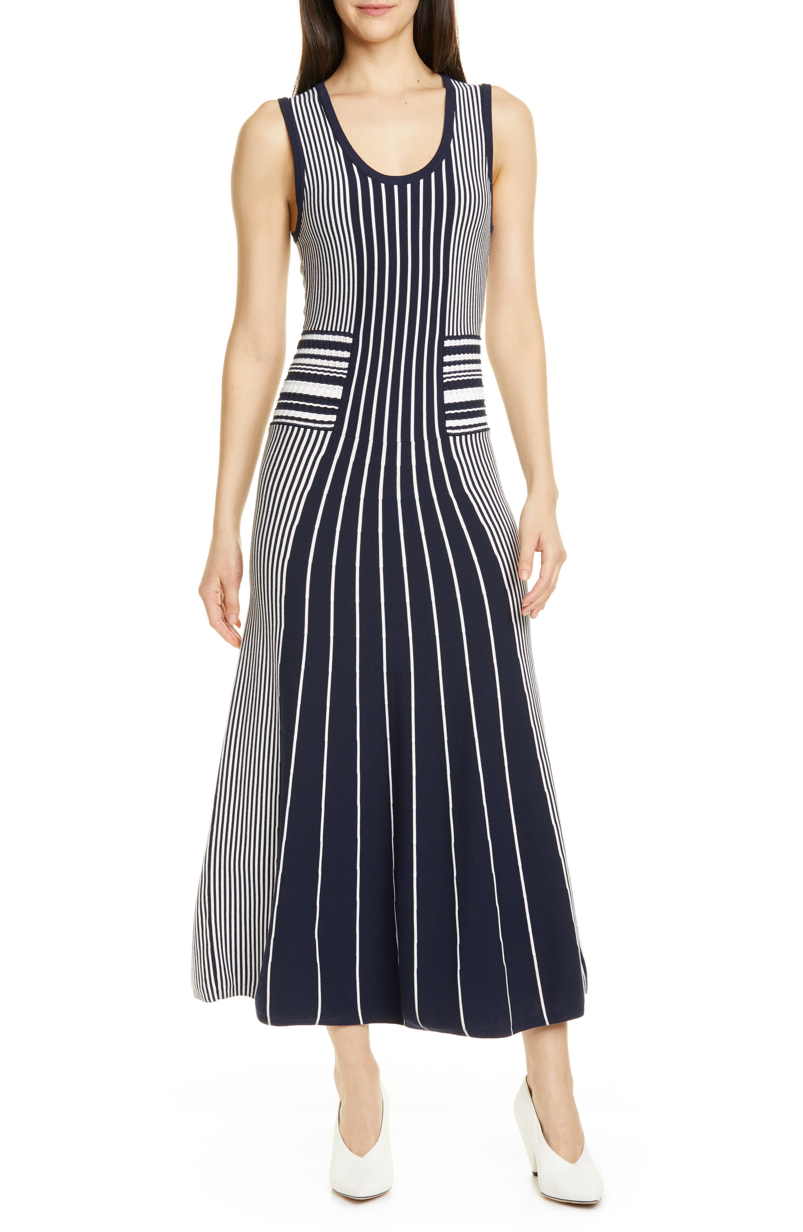 Hugo Silbiana Midi Sweater Dress, Blue