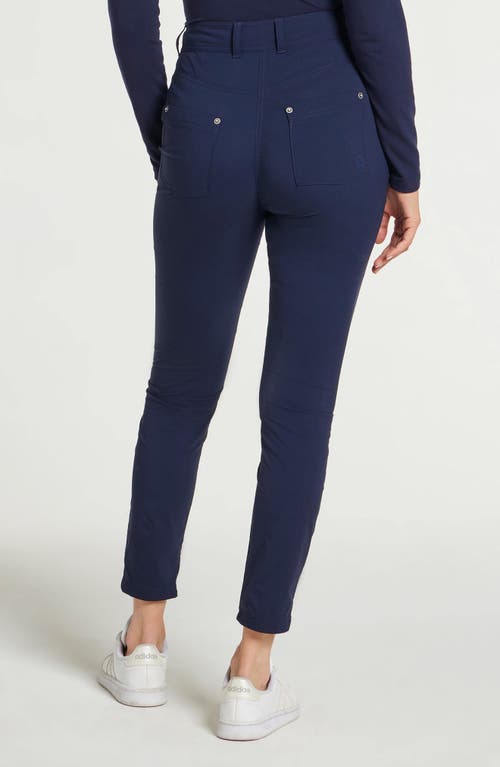 Shop Anatomie The Andrea Contrast-panel Legging In Navy