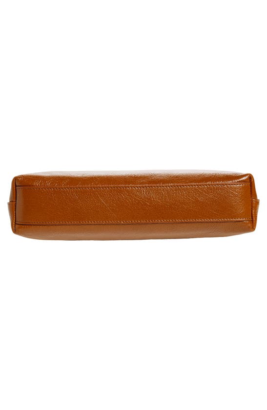Shop Givenchy Voyou Leather Zip Pouch In Soft Tan