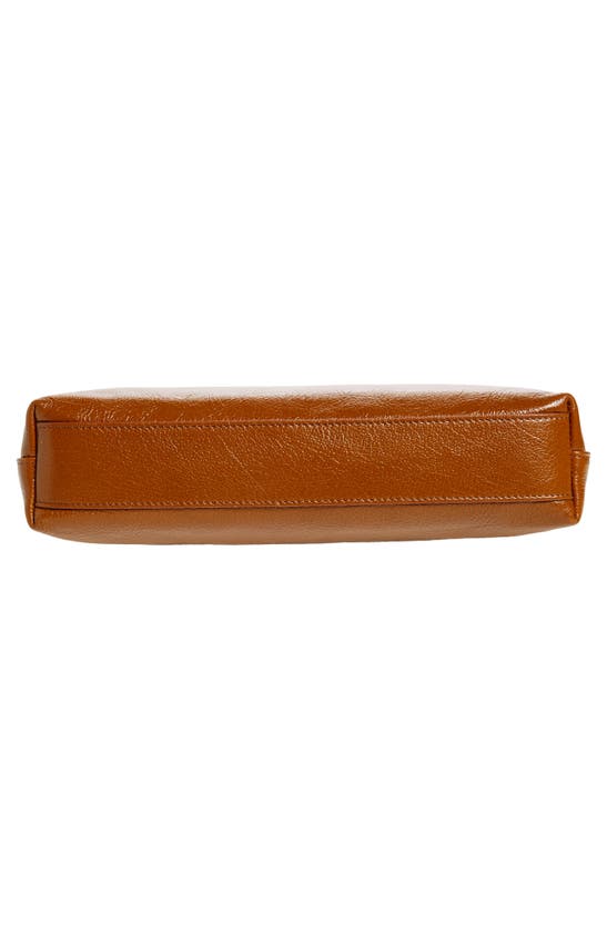 Shop Givenchy Voyou Leather Zip Pouch In Soft Tan