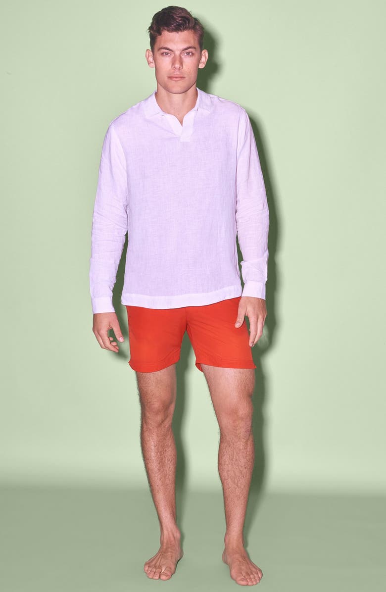 Orlebar Brown 'Ridley' Linen Shirt (Men) | Nordstrom