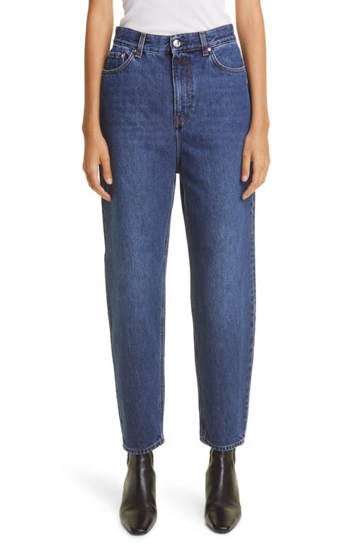 TOTEME High Waist Tapered Jeans Dark Blue at Nordstrom, 32