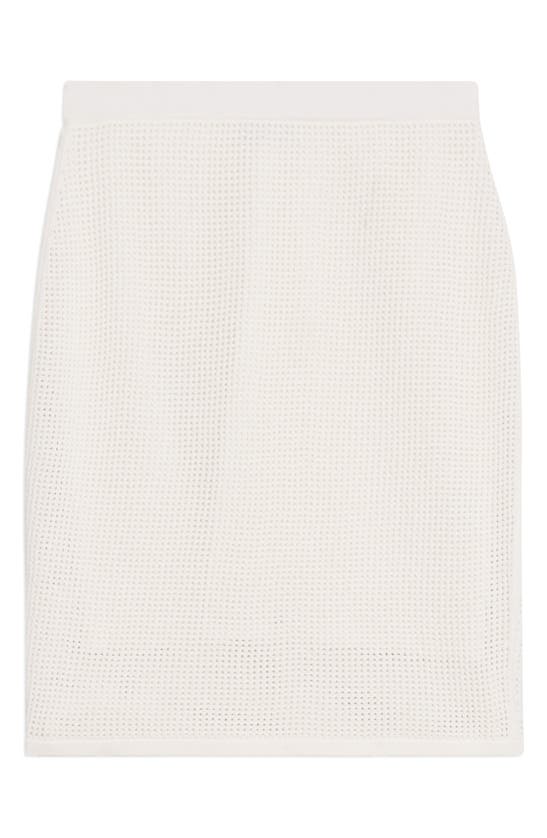 Shop Theory Pointelle Stitch Skirt In White