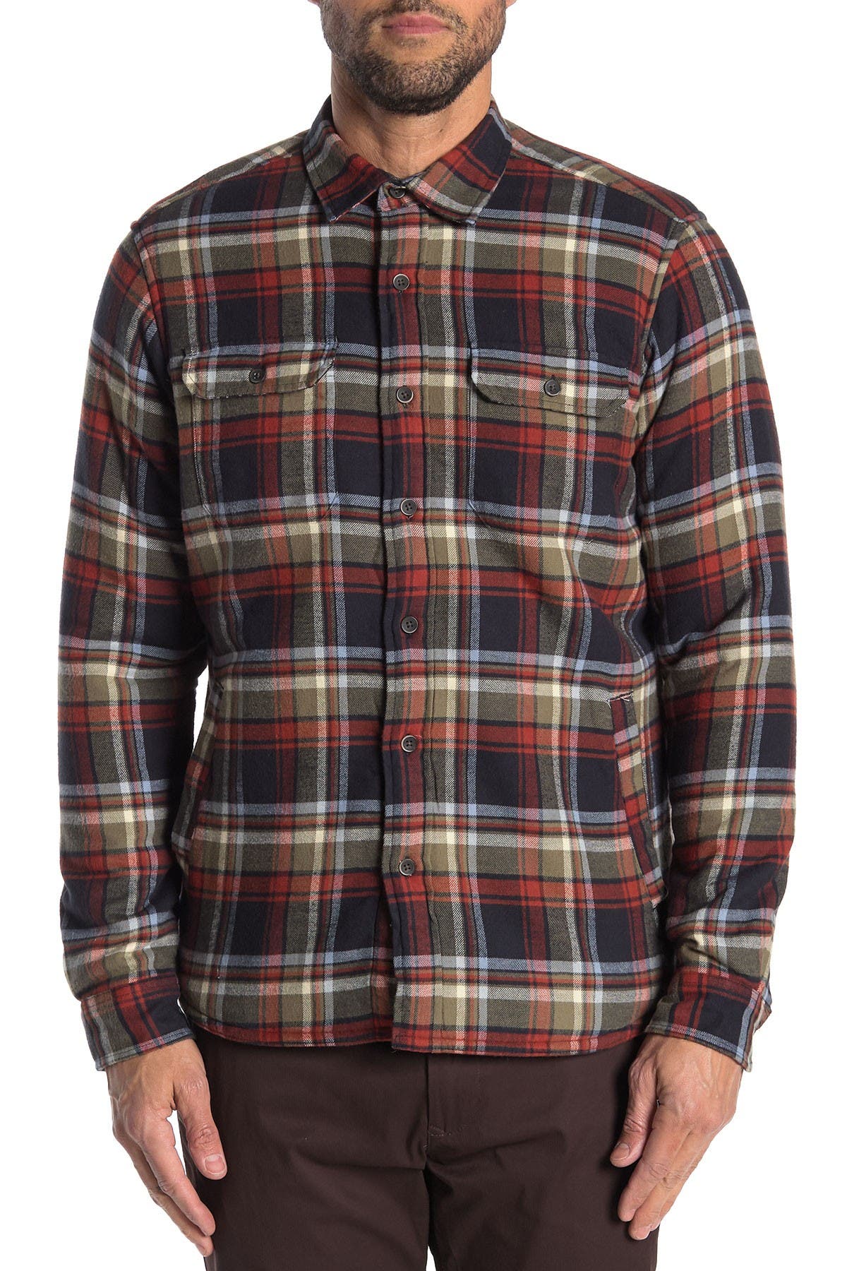 Tailor Vintage | Fleece Lined Plaid Flannel Shirt | Nordstrom Rack