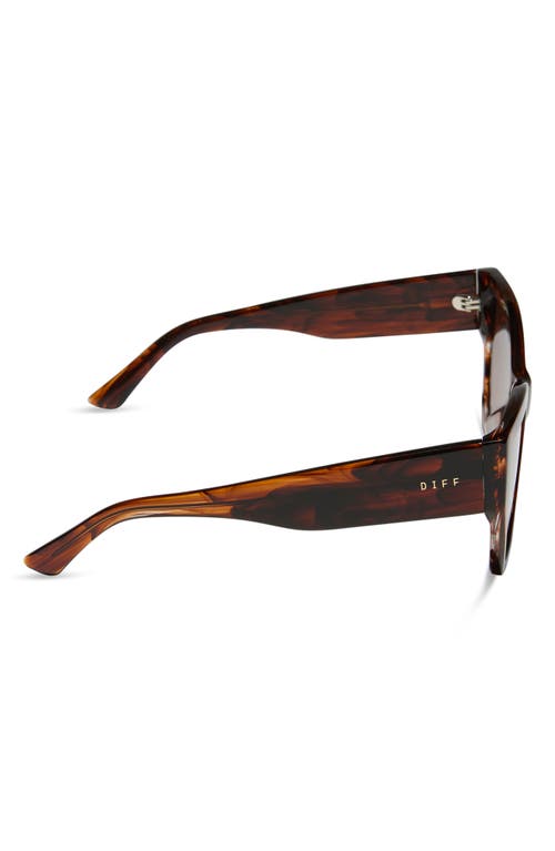 Shop Diff Vivienne 56mm Cat Eye Sunglasses In Brown Gradient