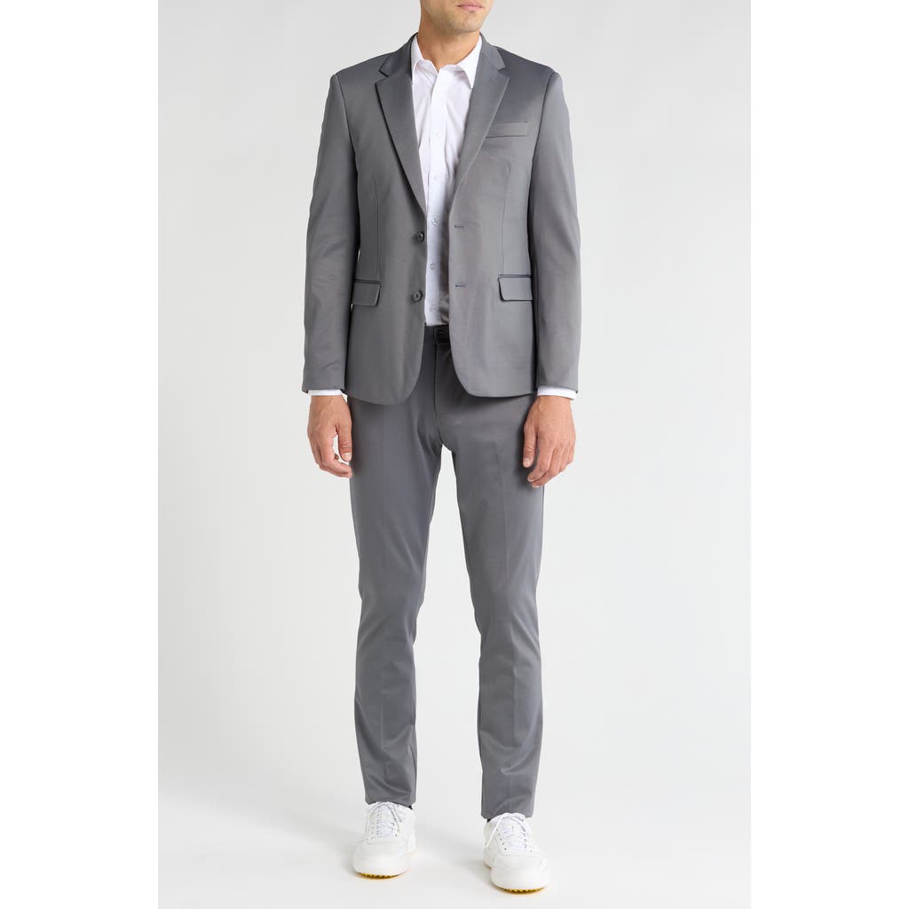 Soul Of London Fancy Two Button Slim Fit Suit In Grey/gris