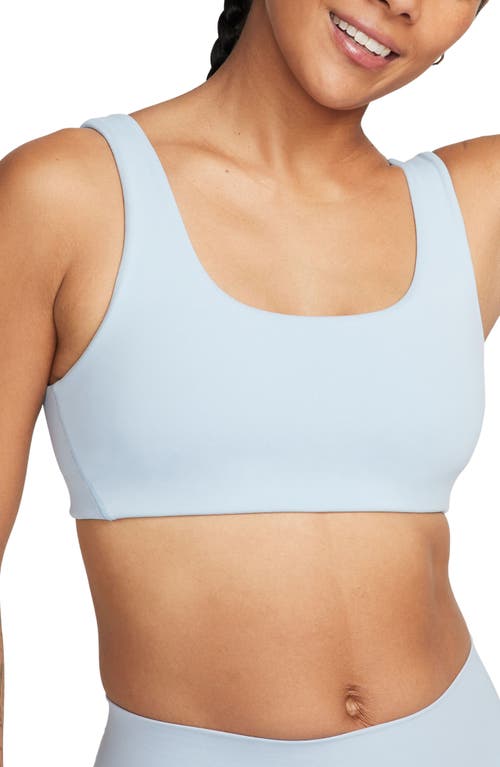 Nike Alate All U Sports Bra In Lt Armory Blue/pcg3c