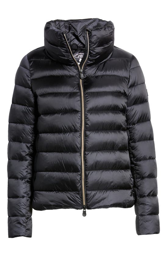 Save The Duck Elsie Waterproof Puffer Coat In Black