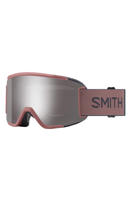 Shop Smith Squad 180mm Chromapop™ Snow Goggles In Chalk Rose/platinum