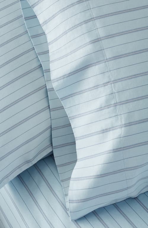 Shop Nordstrom Stripe Organic Cotton Sateen Pillowcases In Blue Skyride Stripe