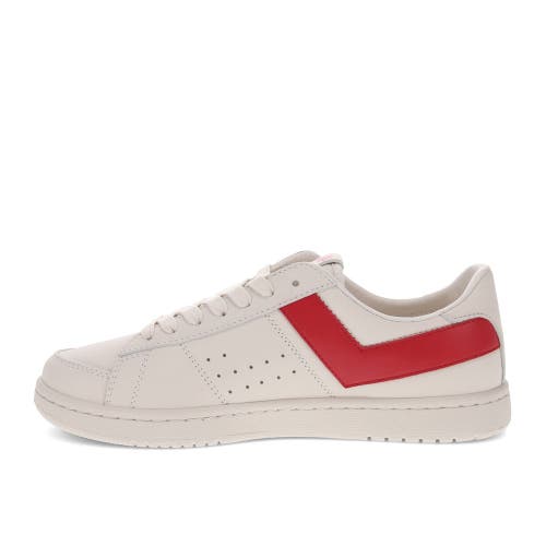 Shop Pony M-80 Low Sneakers In Off White/red