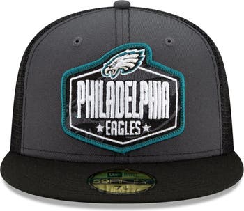 Men's New Era Graphite/Black Philadelphia Eagles 2021 NFL Draft On-Stage  59FIFTY Fitted Hat