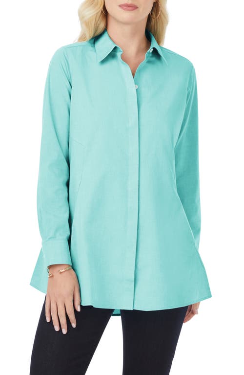 Cici Non-Iron Tunic Blouse in Oceanside