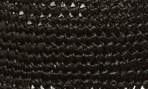 L*space Lspace Isadora Straw Bucket Hat In Black/cream