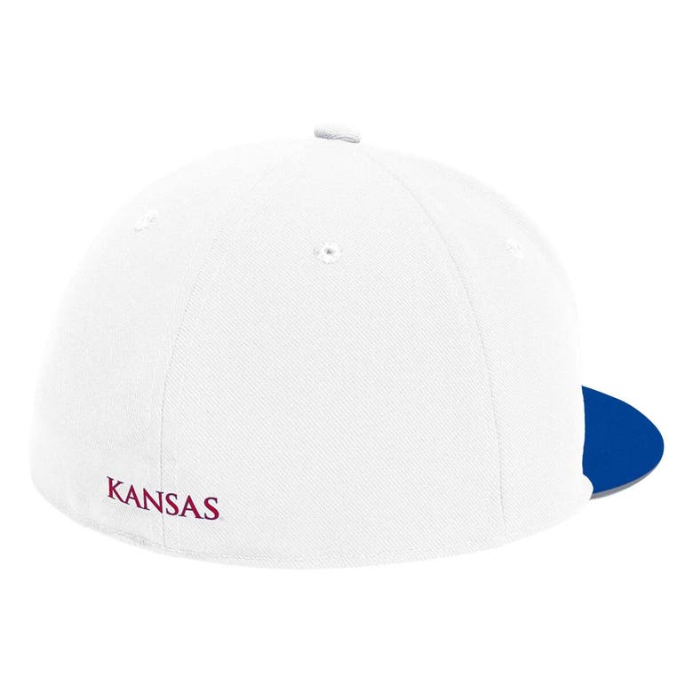 Shop Adidas Originals Adidas White Kansas Jayhawks On-field Baseball Fitted Hat