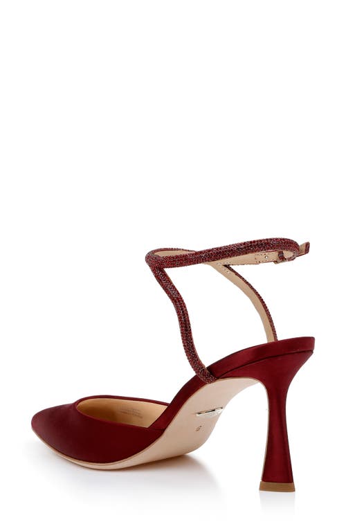 Shop Badgley Mischka Collection Kamilah Ankle Strap Pump In Chianti