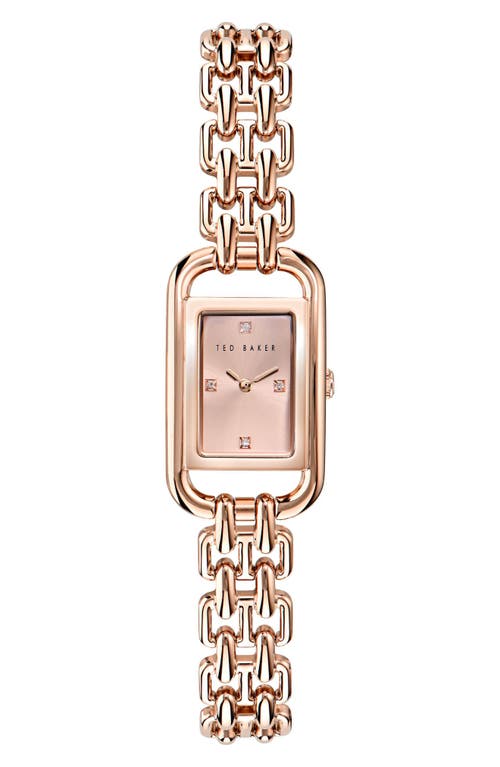 Ted Baker London Iconic Bracelet Watch, 8mm x 12mm in Rose Gold-Tone at Nordstrom