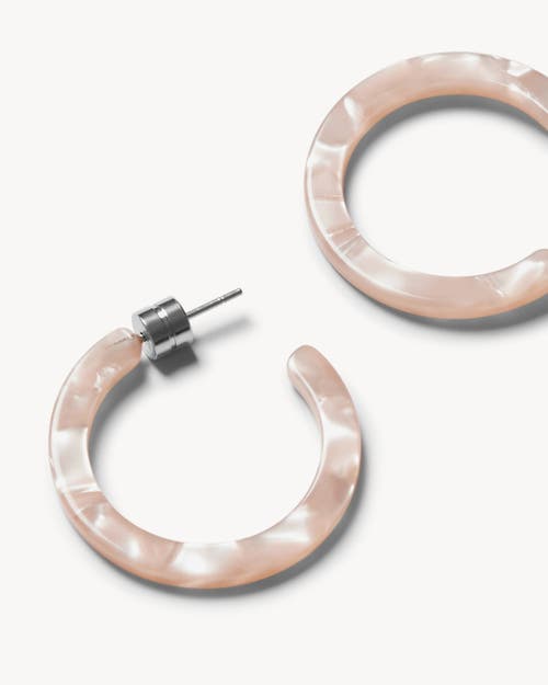 Machete Mini Hoops In Peach Shell