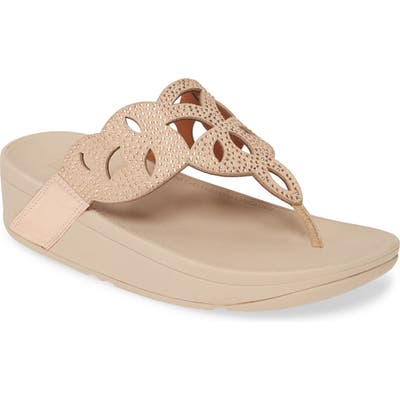 Fitflop Elora Crystal Flip Flop, Pink