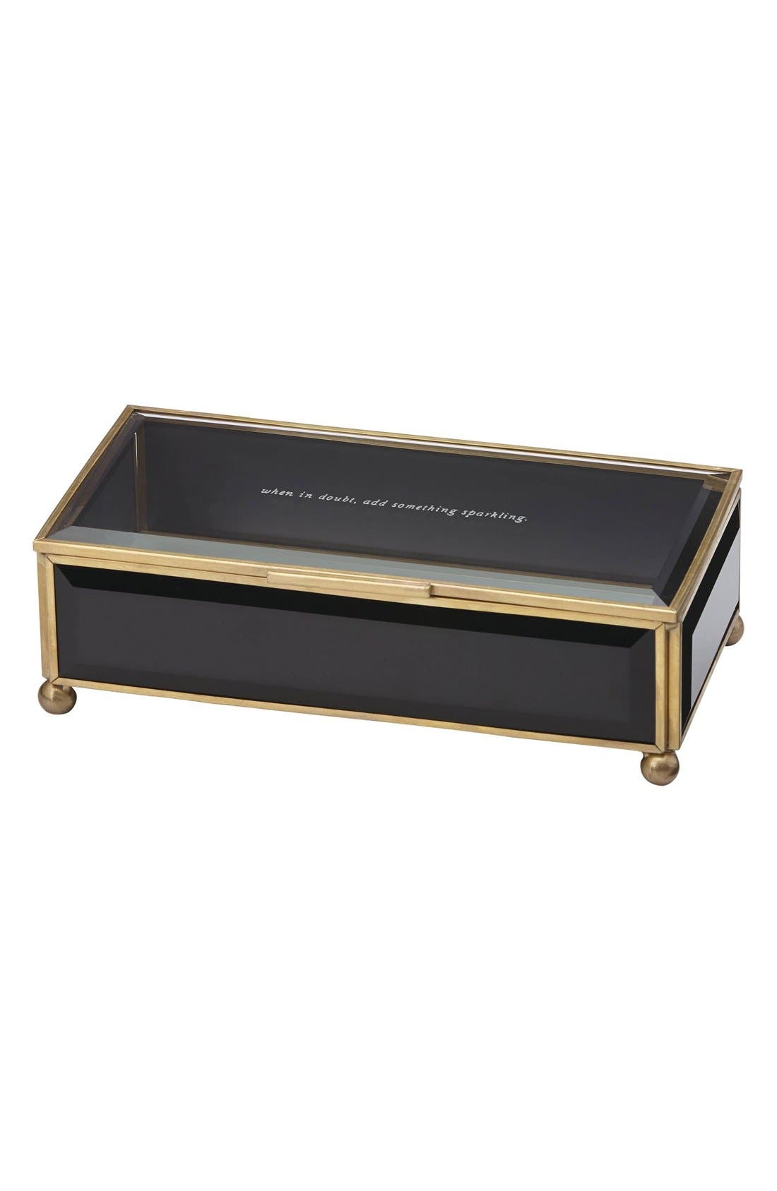 kate spade new york 'when in doubt, add something sparkling' glass