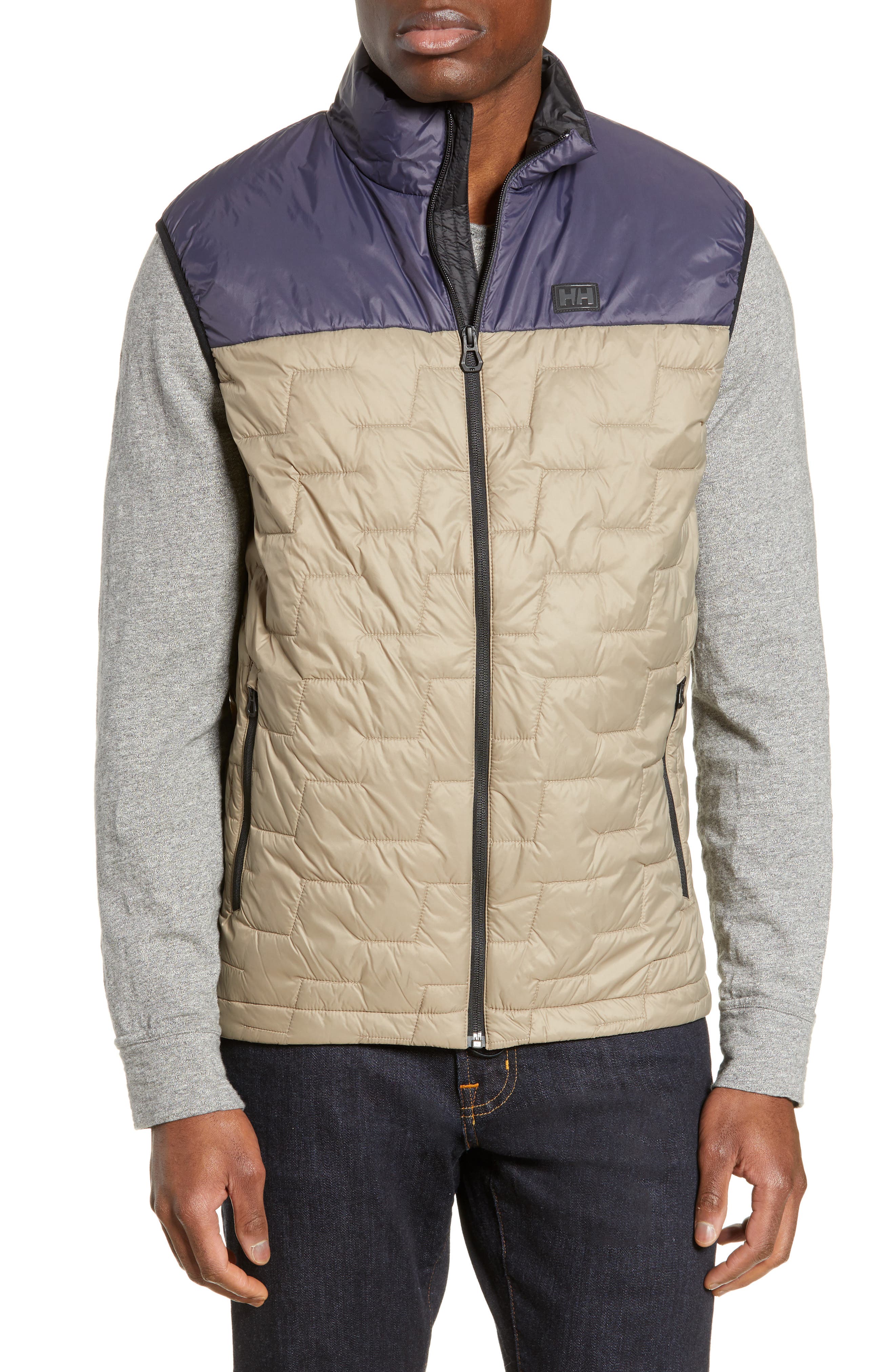 Helly Hansen Liftaloft(TM) Hybrid Water- & Wind-Resistant Insulator Vest, Grey