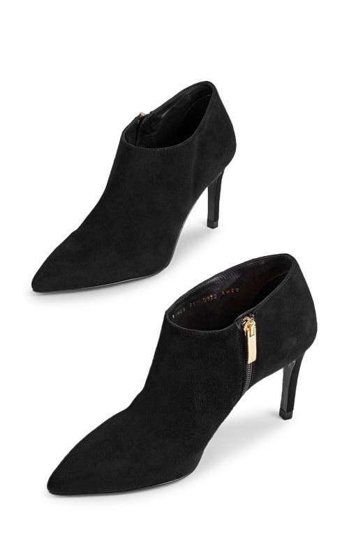 Lk Bennett Elle Pointed Toe Bootie In Black