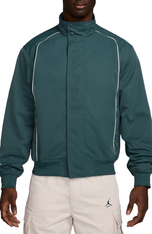 Shop Jordan Mvp Water Repellent Jacket In Oxidized Green/sail