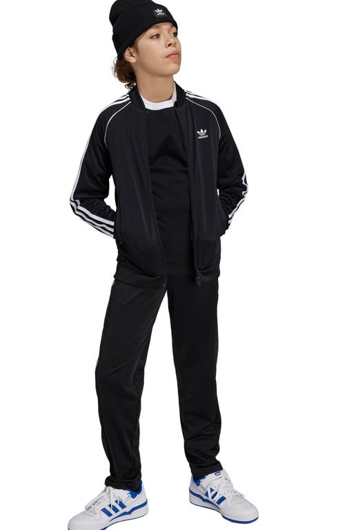 Shop Adidas Originals Adidas Kids' Sst Recycled Polyester Track Jacket In Black