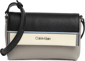 Calvin Klein Flap Cross Body Phone Bag, Black