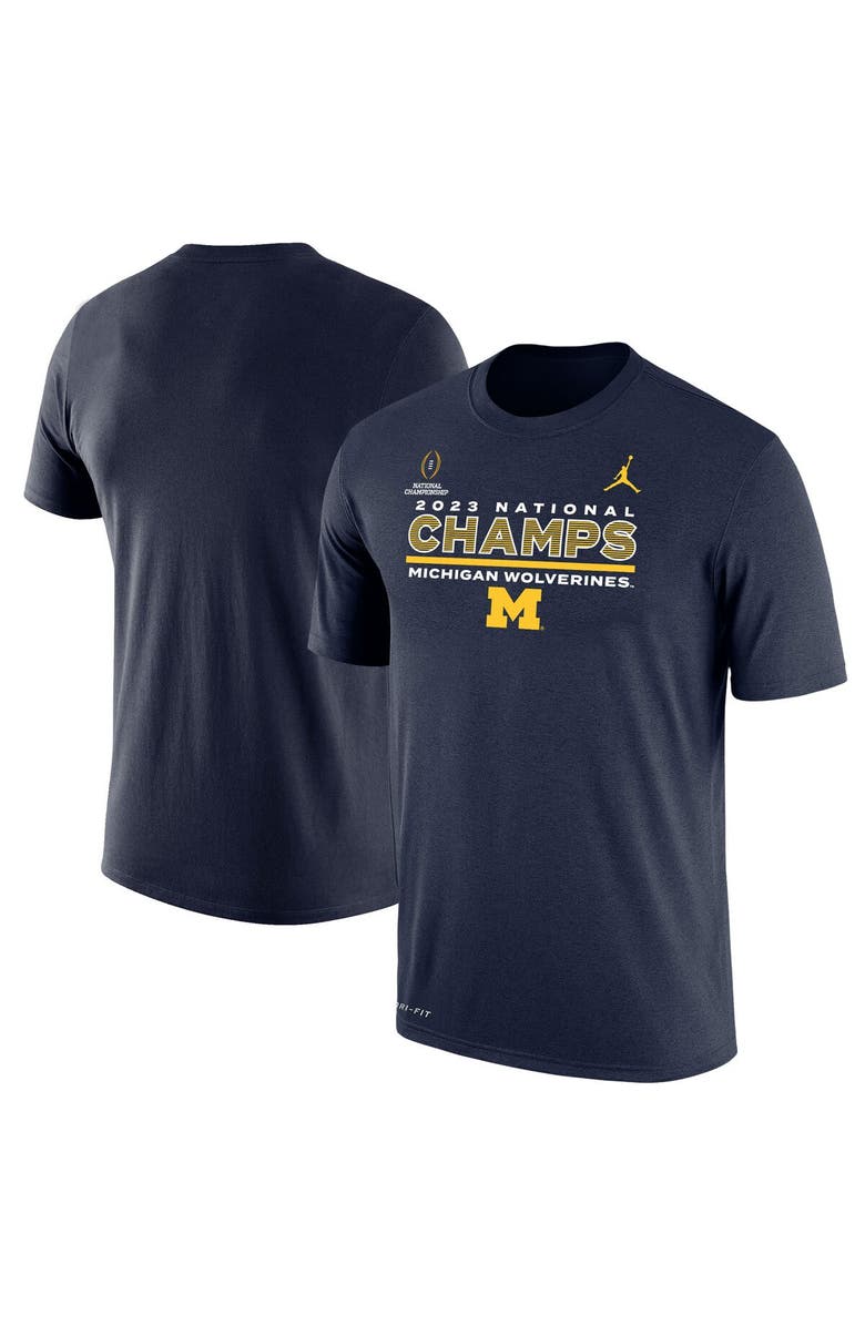 Jordan Brand Mens Jordan Brand Navy Michigan Wolverines College Football Playoff 2023 National 1366