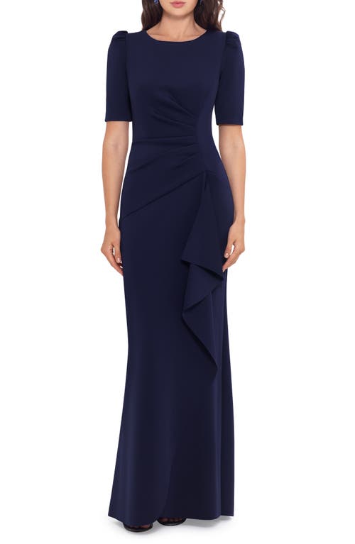 Xscape Evenings Ruched Scuba Crepe Gown at Nordstrom,