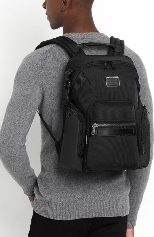 Shop Tumi Alpha Bravo Navigation Backpack In Oxblood