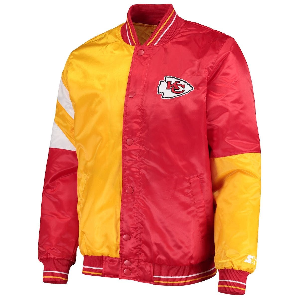 STARTER Men's Starter Red/Yellow Kansas City Chiefs Leader Varsity