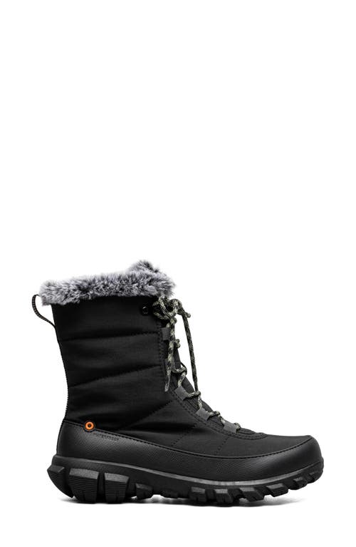 Shop Bogs Cedar Quilted Waterproof Boot In Black