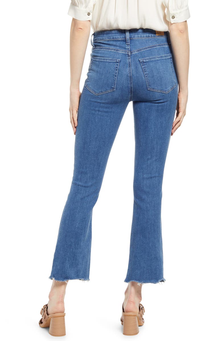 Claudine High Waist Frayed Hem Flare Jeans