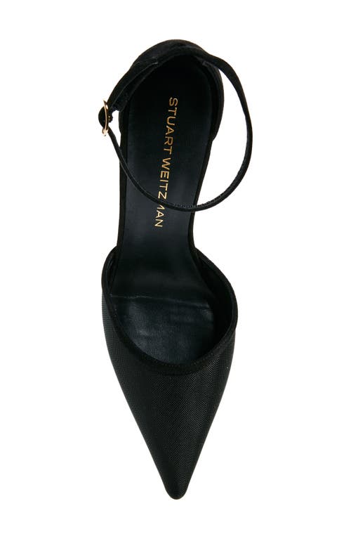 Shop Stuart Weitzman Stuart 85 Strap Pump In Black