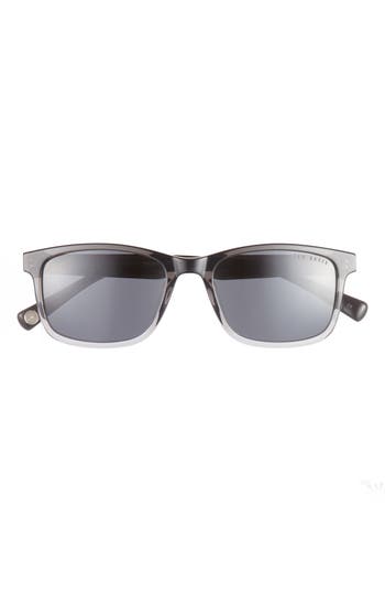 Ted Baker London 54mm Polarized Square Sunglasses In Grey