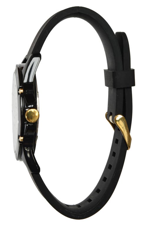 Shop Spgbk Watches Cumberland Silicone Strap Watch, 42mm In Black/gold