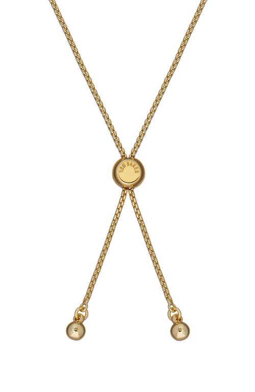 Ted Baker London Inela Island Imitation Pearl Slider Bracelet In Gold Tone/ Pearl