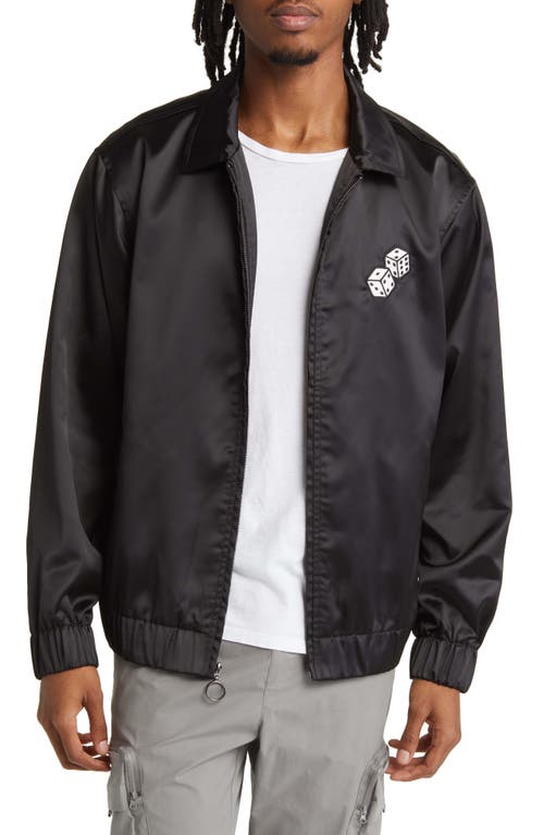 PacSun Roll the Dice Embroidered Jacket in Black
