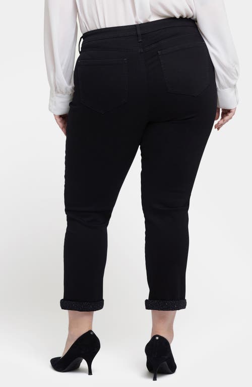 Nydj Sheri High Waist Slim Straight Jeans In Black