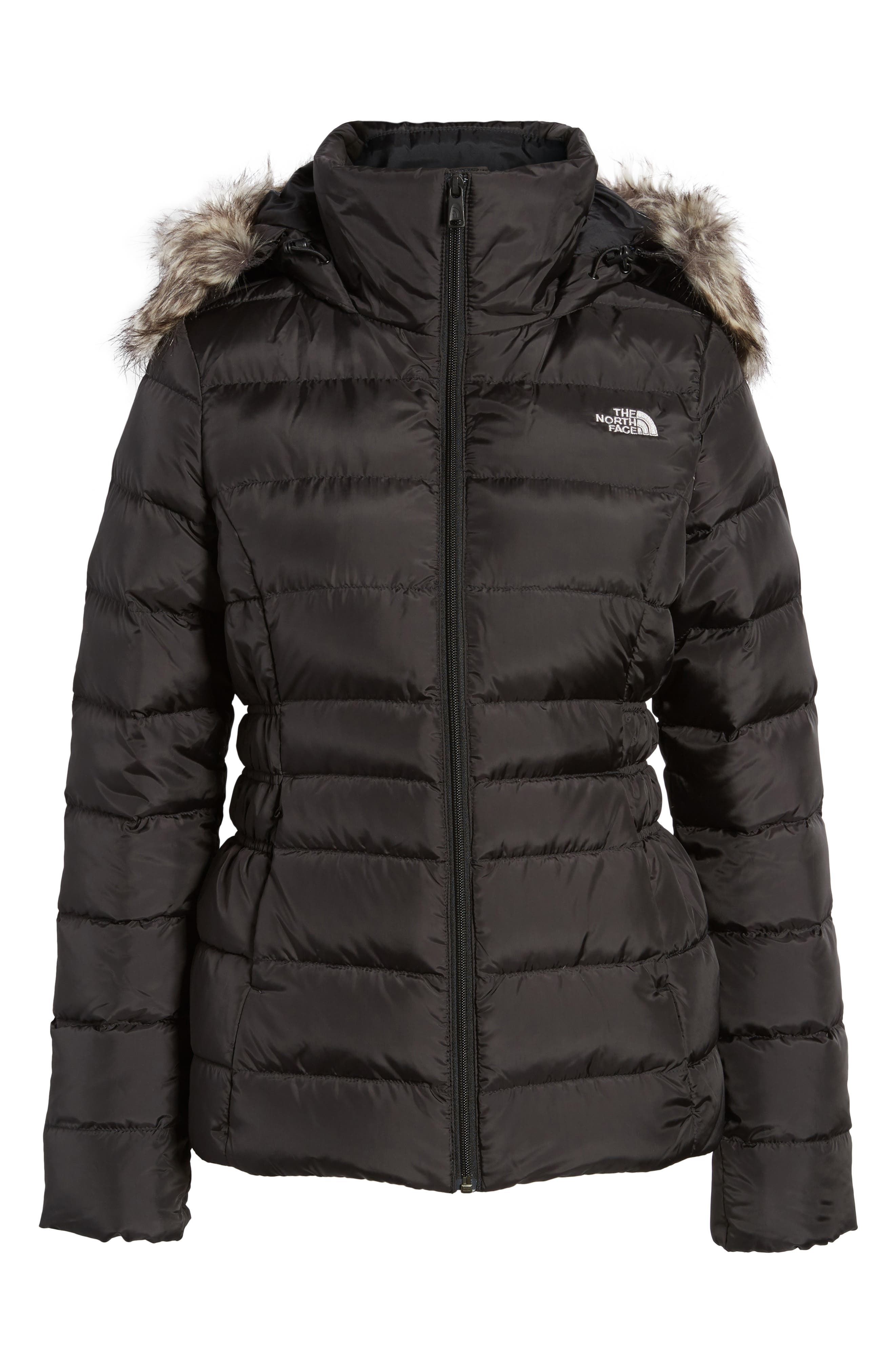 urban exploration gotham faux fur trim hood zip front puffer jacket ii