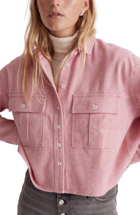 Flannel Cargo Button-Up Shirt
