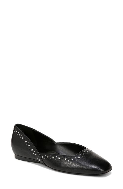 Naturalizer Cody Skimmer Flat In Black Leather