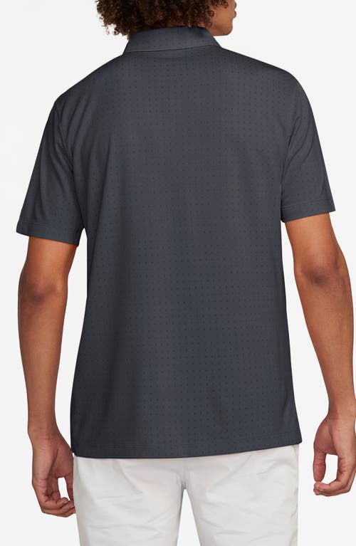 Shop Nike Core Novelty Dri-fit Polo In Anthracite/black/anthracite